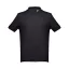 Tricou polo barbati, 2509E15165, TH Clothes, Bumbac, Negru, S