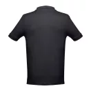 Tricou polo barbati, 2509E15165, TH Clothes, Bumbac, Negru, S