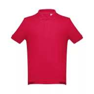   Tricou polo barbati, 2509E15159, TH Clothes, Bumbac, Poliester, Rosu, 3XL