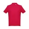 Tricou polo barbati, 2509E15159, TH Clothes, Bumbac, Poliester, Rosu, 3XL