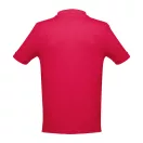 Tricou polo barbati, 2509E15159, TH Clothes, Bumbac, Poliester, Rosu, 3XL