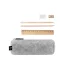 Set penar multifunctional cu accesorii birou, Everestus, 2601E13624, Ø70x210 mm, Poliester, Gri deschis