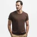 LUANDA. Men's t-shirt, Male, Jersey 100% cotton: 150 g/m². Colour 56: 90% cotton/10% viscose, Dark brown, XL