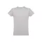 Tricou la baza gatului, Barbati, maneca scurta, TH Clothes, 2401E12322, Bumbac, Gri deschis, M