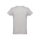 Tricou la baza gatului, Barbati, maneca scurta, TH Clothes, 2401E12324, Bumbac, Gri deschis, XL