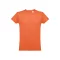 Tricou la baza gatului, Barbati, maneca scurta, TH Clothes, 2401E12330, Bumbac, Rosu terracotta, XL
