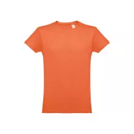   Tricou la baza gatului, Barbati, maneca scurta, TH Clothes, 2401E12331, Bumbac, Rosu terracotta, XS