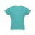 LUANDA. Men's t-shirt, Male, Jersey 100% cotton: 150 g/m². Colour 56: 90% cotton/10% viscose, Turquoise blue, L