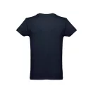 Tricou la baza gatului, Barbati, maneca scurta, TH Clothes, 2401E12342, Bumbac, Albastru eclipse, XL