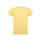 Tricou la baza gatului, Barbati, maneca scurta, TH Clothes, 2401E12350, Bumbac, Galben digital, XXL