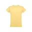 Tricou la baza gatului, Barbati, maneca scurta, TH Clothes, 2401E12350, Bumbac, Galben digital, XXL