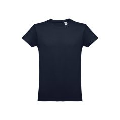   Tricou la baza gatului, Barbati, maneca scurta, TH Clothes, 2401E12355, Bumbac, Albastru eclipse, 3XL