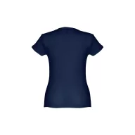   THC SOFIA, Tricou pentru dame, Albastru, L, 21MAR3395, Bumbac