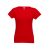 SOFIA. Women's t-shirt, Female, Jersey 100% cotton: 150 g/m². Colour 56: 90% cotton/10% viscose, Red, S