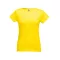 SOFIA. Women's t-shirt, Female, Jersey 100% cotton: 150 g/m². Colour 56: 90% cotton/10% viscose, Yellow, XL