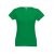 SOFIA. Women's t-shirt, Female, Jersey 100% cotton: 150 g/m². Colour 56: 90% cotton/10% viscose, Green, S