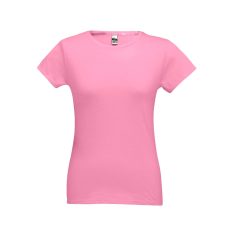   SOFIA. Women's t-shirt, Female, Jersey 100% cotton: 150 g/m². Colour 56: 90% cotton/10% viscose, Light pink, S