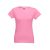 SOFIA. Women's t-shirt, Female, Jersey 100% cotton: 150 g/m². Colour 56: 90% cotton/10% viscose, Light pink, XXL