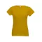 SOFIA. Women's t-shirt, Female, Jersey 100% cotton: 150 g/m². Colour 56: 90% cotton/10% viscose, Dark yellow, XL