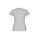 Tricou la baza gatului, Dama, maneca scurta, TH Clothes, 2401E12357, Bumbac, Gri deschis, L