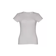   Tricou la baza gatului, Dama, maneca scurta, TH Clothes, 2401E12360, Bumbac, Gri deschis, XL