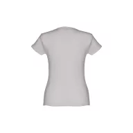   Tricou la baza gatului, Dama, maneca scurta, TH Clothes, 2401E12360, Bumbac, Gri deschis, XL