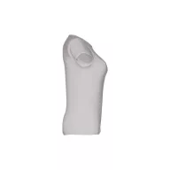   Tricou la baza gatului, Dama, maneca scurta, TH Clothes, 2401E12360, Bumbac, Gri deschis, XL