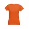 SOFIA. Women's t-shirt, Female, Jersey 100% cotton: 150 g/m². Colour 56: 90% cotton/10% viscose, Orange, XL