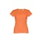 Tricou la baza gatului, Dama, maneca scurta, TH Clothes, 2401E12362, Bumbac, Rosu terracotta, L