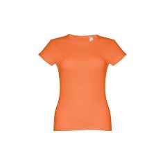   Tricou la baza gatului, Dama, maneca scurta, THClothes, 2401E12363, Bumbac, Rosu terracotta, M