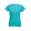 SOFIA. Women's t-shirt, Female, Jersey 100% cotton: 150 g/m². Colour 56: 90% cotton/10% viscose, Turquoise blue, L