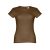 SOFIA. Women's t-shirt, Female, Jersey 100% cotton: 150 g/m². Colour 56: 90% cotton/10% viscose, Army green, L