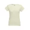 SOFIA. Women's t-shirt, Female, Jersey 100% cotton: 150 g/m². Colour 56: 90% cotton/10% viscose, Pastel yellow, L