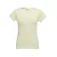 SOFIA. Women's t-shirt, Female, Jersey 100% cotton: 150 g/m². Colour 56: 90% cotton/10% viscose, Pastel yellow, L