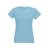 SOFIA. Women's t-shirt, Female, Jersey 100% cotton: 150 g/m². Colour 56: 90% cotton/10% viscose, Pastel blue, S