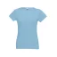 SOFIA. Women's t-shirt, Female, Jersey 100% cotton: 150 g/m². Colour 56: 90% cotton/10% viscose, Pastel blue, XXL