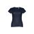 Tricou la baza gatului, Dama, maneca scurta, TH Clothes, 2401E12367, Bumbac, Albastru eclipse, L