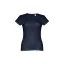 Tricou la baza gatului, Dama, maneca scurta, TH Clothes, 2401E12370, Bumbac, Albastru eclipse, XL