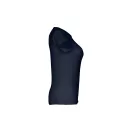 Tricou la baza gatului, Dama, maneca scurta, TH Clothes, 2401E12370, Bumbac, Albastru eclipse, XL