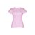 Tricou la baza gatului, Dama, maneca scurta, TH Clothes, 2401E12378, Bumbac, Roz liliac, 3XL