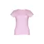 Tricou la baza gatului, Dama, maneca scurta, TH Clothes, 2401E12378, Bumbac, Roz liliac, 3XL