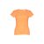 Tricou la baza gatului, Dama, maneca scurta, TH Clothes, 2401E12379, Bumbac, Portocaliu coral, 3XL