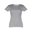 SOFIA. Women's t-shirt, Female, Jersey 100% cotton: 150 g/m². Colour 56: 90% cotton/10% viscose, Heather light grey, 3XL