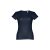 Tricou la baza gatului, Dama, maneca scurta, TH Clothes, 2401E12380, Bumbac, Albastru eclipse, 3XL