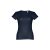 Tricou la baza gatului, Dama, maneca scurta, THClothes, 2401E12380, Bumbac, Albastru eclipse, 3XL