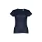 Tricou la baza gatului, Dama, maneca scurta, TH Clothes, 2401E12380, Bumbac, Albastru eclipse, 3XL