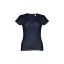 Tricou la baza gatului, Dama, maneca scurta, TH Clothes, 2401E12380, Bumbac, Albastru eclipse, 3XL