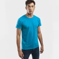   ANKARA. Men's t-shirt, Male, Jersey 100% cotton: 190 g/m². Colour 56: 90% cotton/10% viscose, Acqua blue, XL