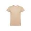 Tricou la baza gatului, Barbati, maneca scurta, TH Clothes, 2401E12382, Bumbac, Maro deschis, 3XL