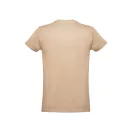 Tricou la baza gatului, Barbati, maneca scurta, TH Clothes, 2401E12382, Bumbac, Maro deschis, 3XL